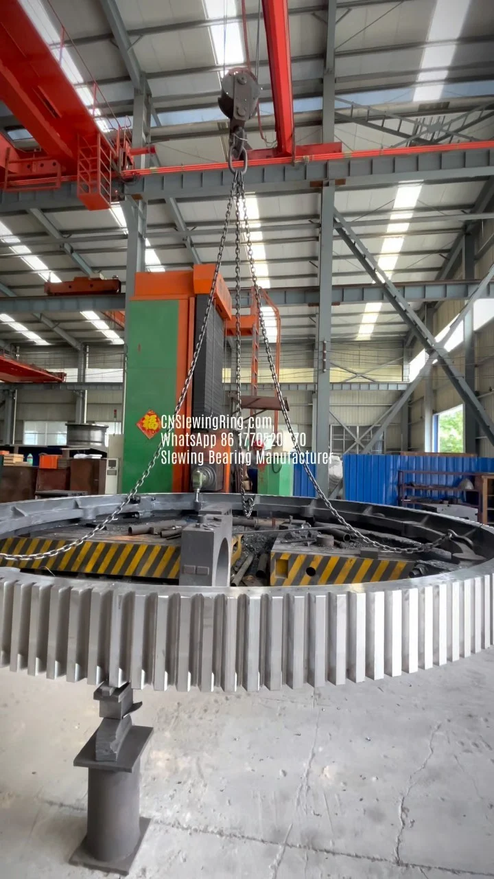 In addition to slewing bearings, we are also capable of manufacturing large, high-quality gears, such as those with…