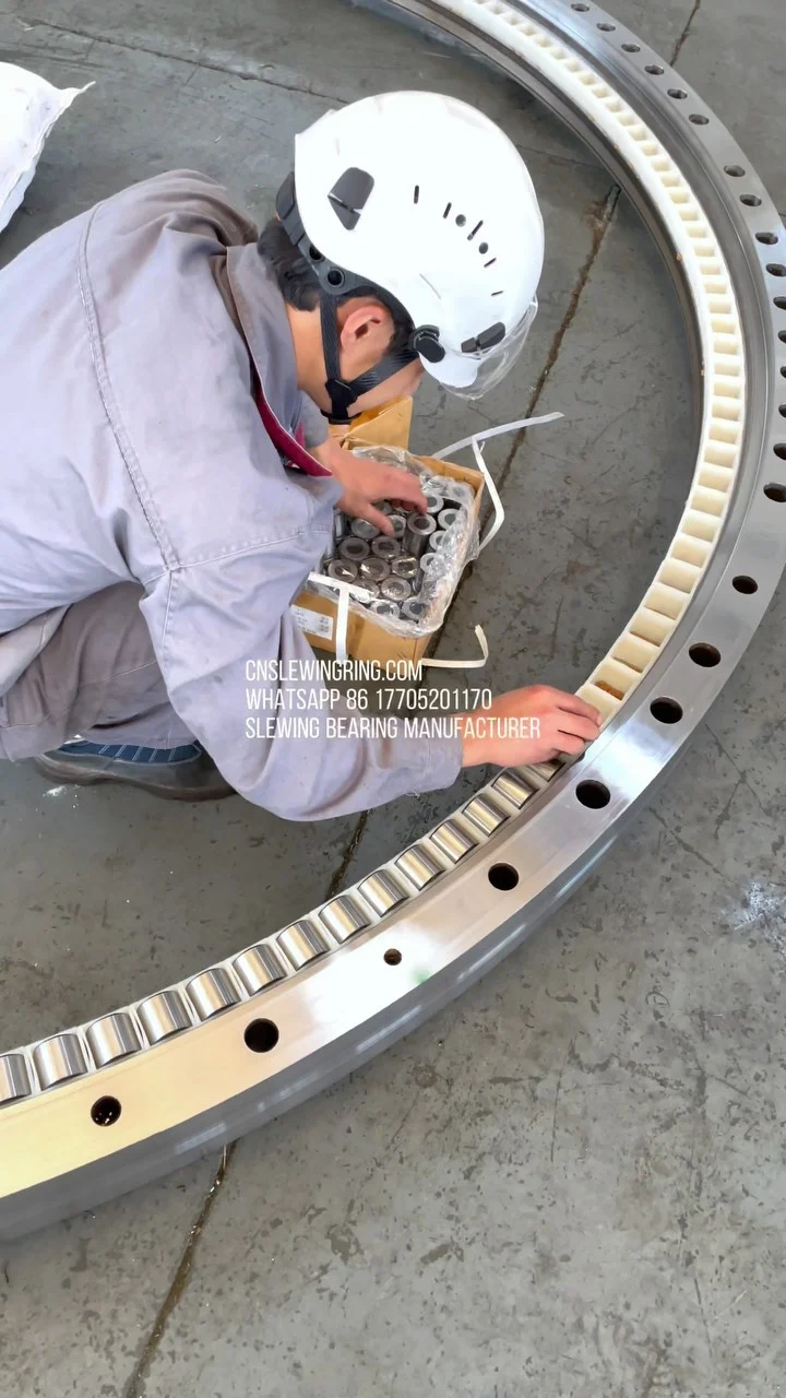 Manufacture and export high quality slewing rings CNSlewingRing.com WhatsApp 86 17705201170 Slewing Bearing Manufacturer jovi@cnslewingring.com