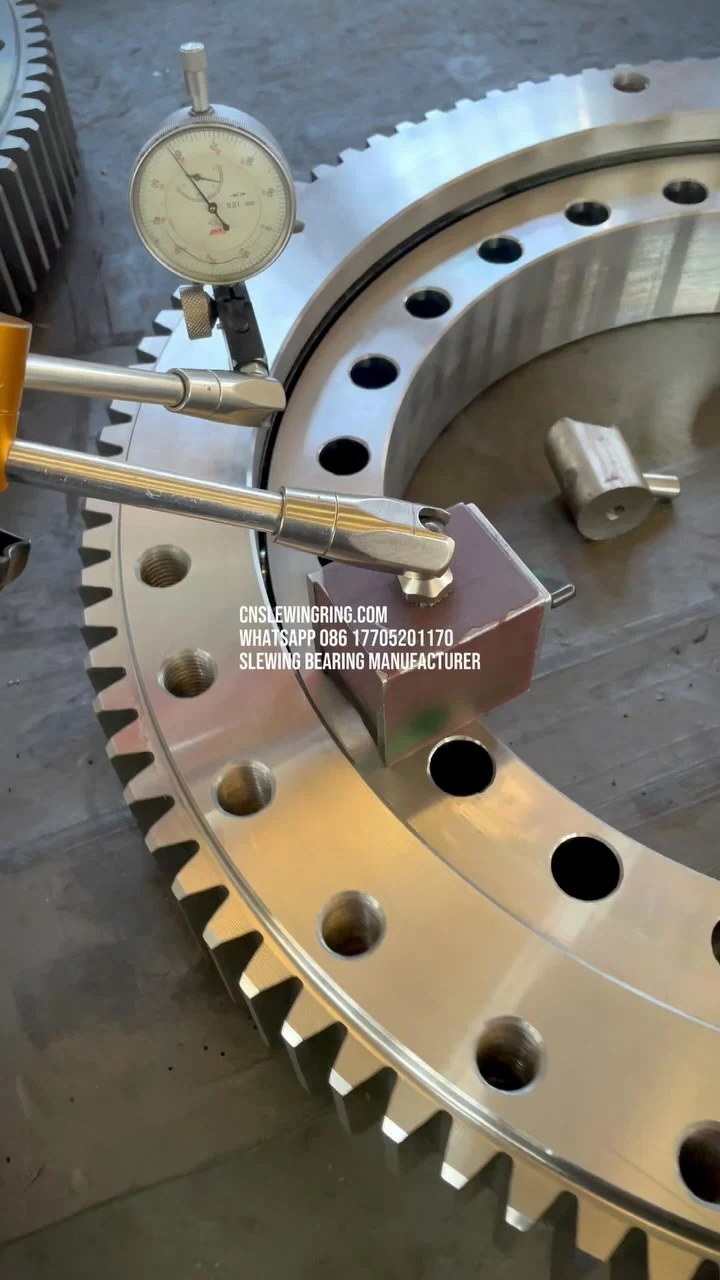 We manufacture high quality slewing bearings and can provide you with global service. Whether you need one piece…