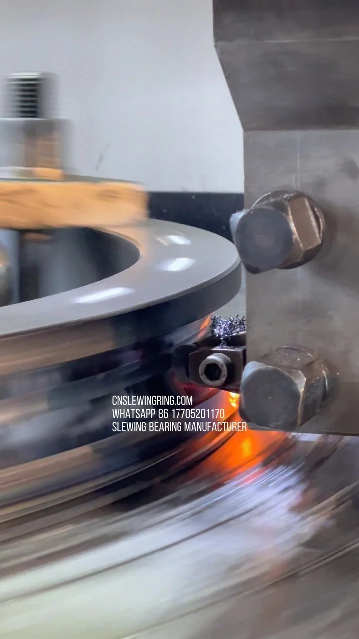 Raceway Processing of Slewing Bearings CNSlewingRing.com WhatsApp 86 17705201170 Slewing Bearing Manufacturer jovi@cnslewingring.com