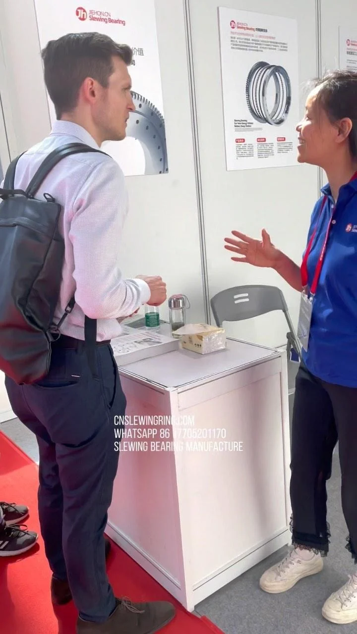 Our team is participating in the exhibition CNSlewingRing.com WhatsApp 86 17705201170 Slewing Bearing Manufacturer jovi@cnslewingring.com