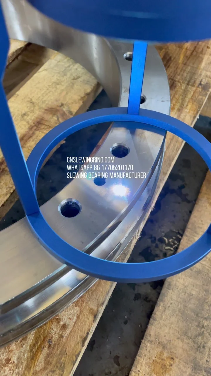 We design and manufacture high quality slewing rings. This is testing laser coding. CNSlewingRing.com WhatsApp 86 17705201170 Slewing…