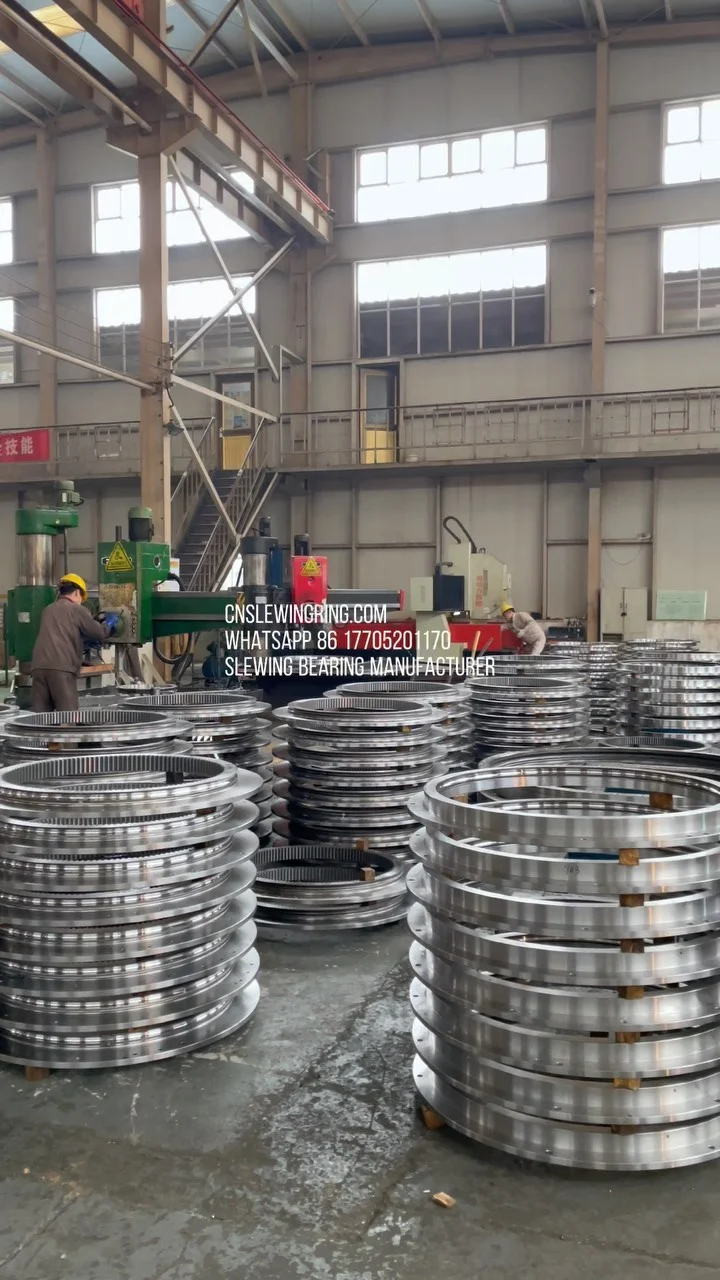 We can design and produce high-quality slewing rings and ring gears of any specification for you. CNSlewingRing.com WhatsApp…