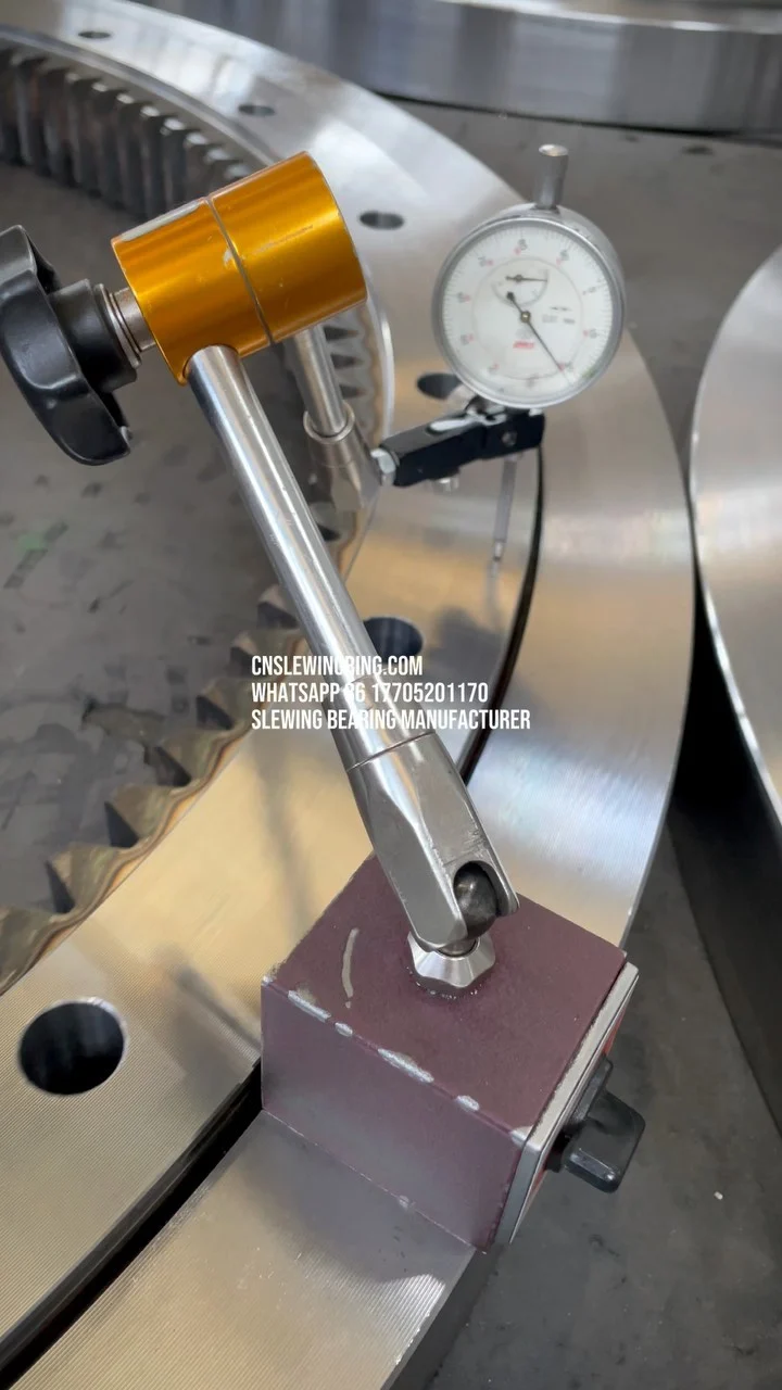 We can design and manufacture high-quality slewing rings according to your needs. CNSlewingRing.com WhatsApp 86 17705201170 Slewing Bearing…
