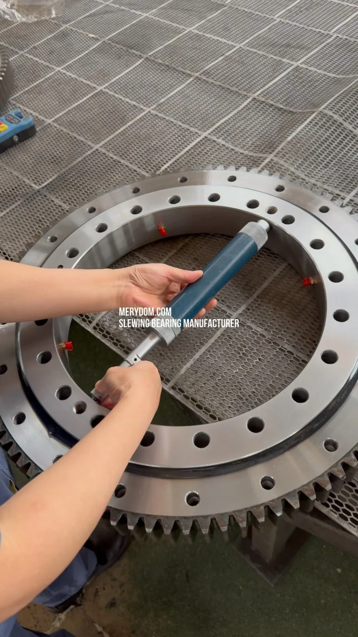 Every MERYDOM slewing bearing is 100% inspected before delivery. From critical dimensional inspection to final quality verification, every…