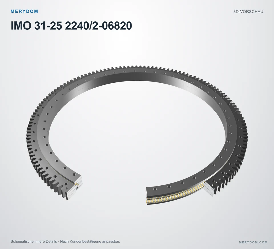 Vorschau des 3D-Modells des MERYDOM-Ersatzdrehkranzes für IMO 31-25 2240/2-06820.