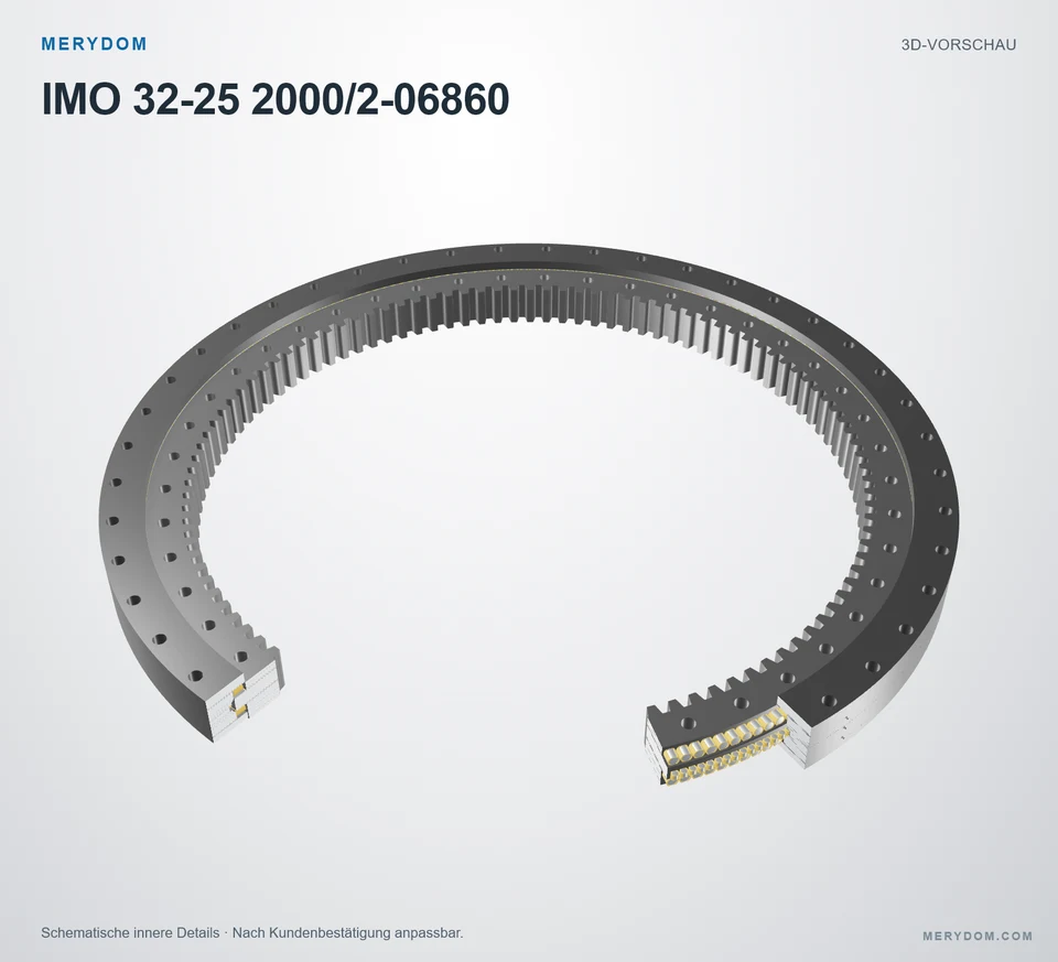 Vorschau des 3D-Modells des MERYDOM-Ersatzdrehkranzes für IMO 32-25 2000/2-06860.
