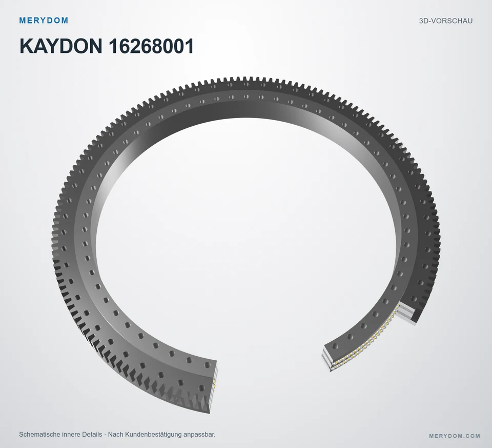 MERYDOM Ersatz für KAYDON 16268001 — Innenansicht der Drehverbindung