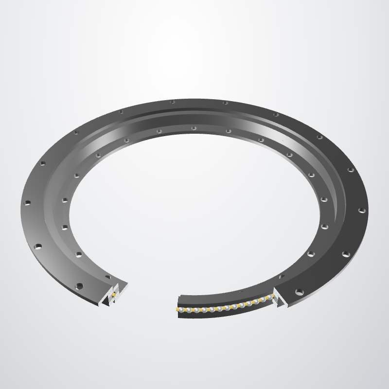 Tibet Makina 0744R-12B-101 — Flanged ball slewing bearing — 3D