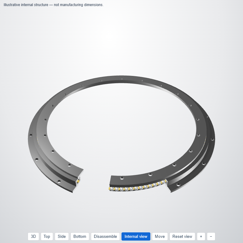 Torriani Gianni SD.1050.20.00.C — Шариковое ОПУ с фланцевыми кольцами — 3D