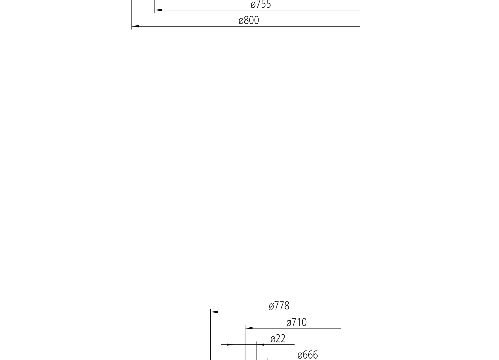 IMO 10-32 0780/0-00367 slewing bearing replacement dimensional drawing
