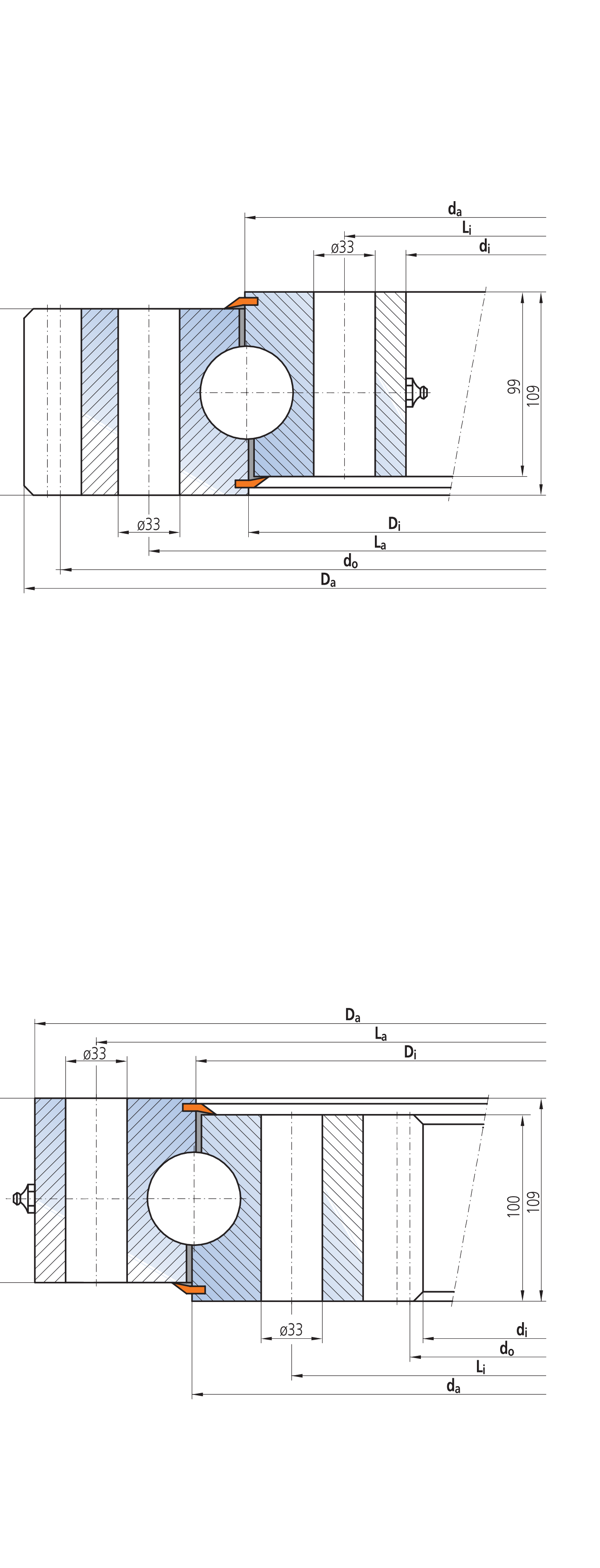 IMO 12-50 1800/2-06500 slewing bearing replacement dimensional drawing