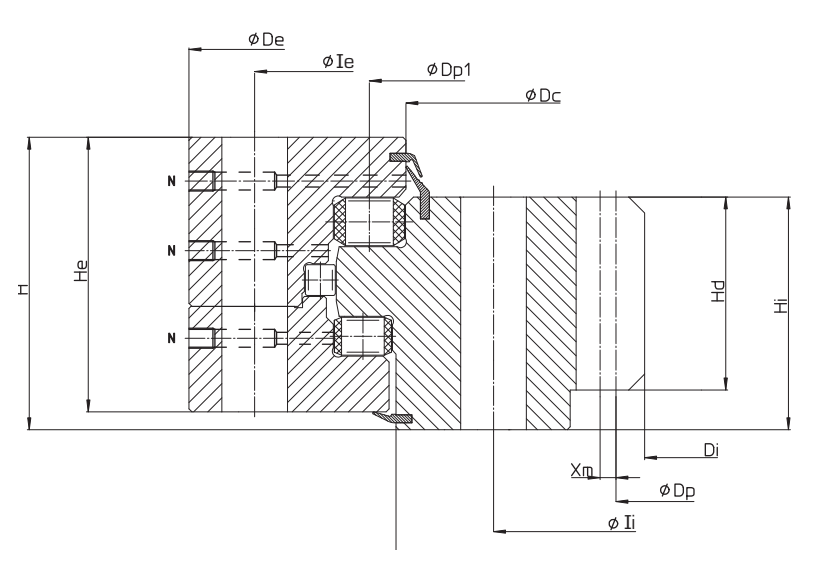Plano de contorno de origen del catálogo OEM para La Leonessa VR198I00