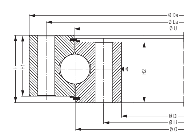 Plano de contorno de origen del catálogo OEM para Liebherr KUD01700-030VO15-900-000