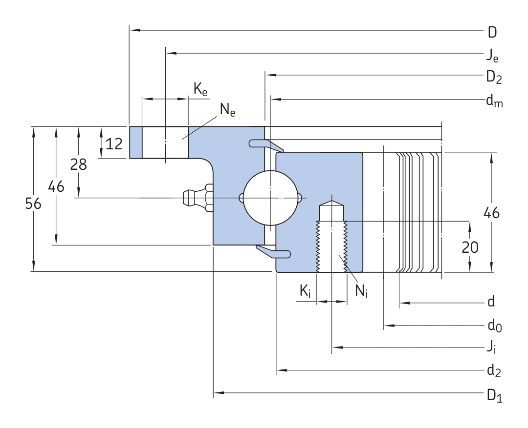 SKF RKS.22 0541 OEM catalogue source outline drawing