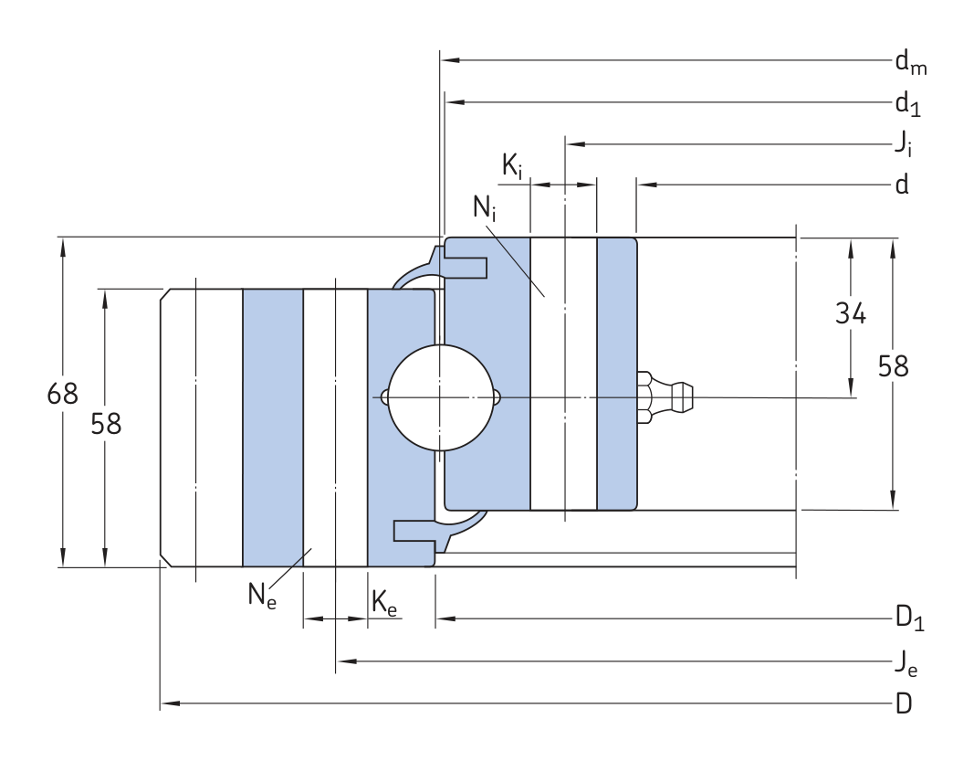 SKF RKS.061.25.1314 OEM catalogue source outline drawing