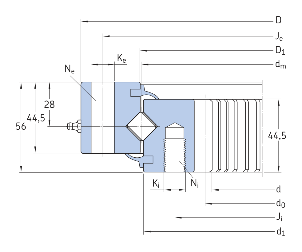 SKF RKS.162.14.0414 OEM catalogue source outline drawing